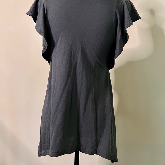 American Eagle Outfitters Short Ruffle Sleeve Bo Ho Style Blouse - Picture 3 of 9